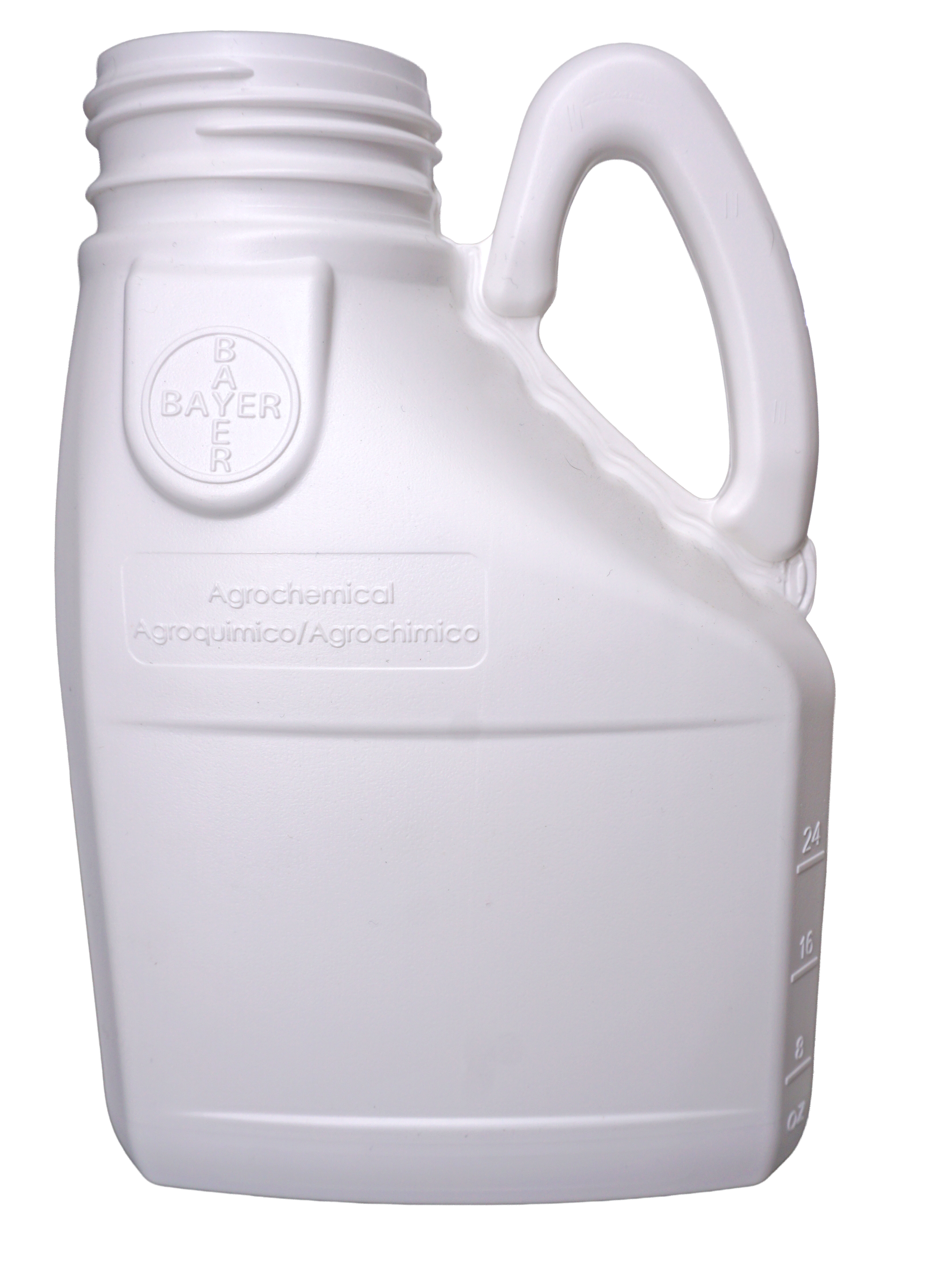 Bayer 75L solid white bottle